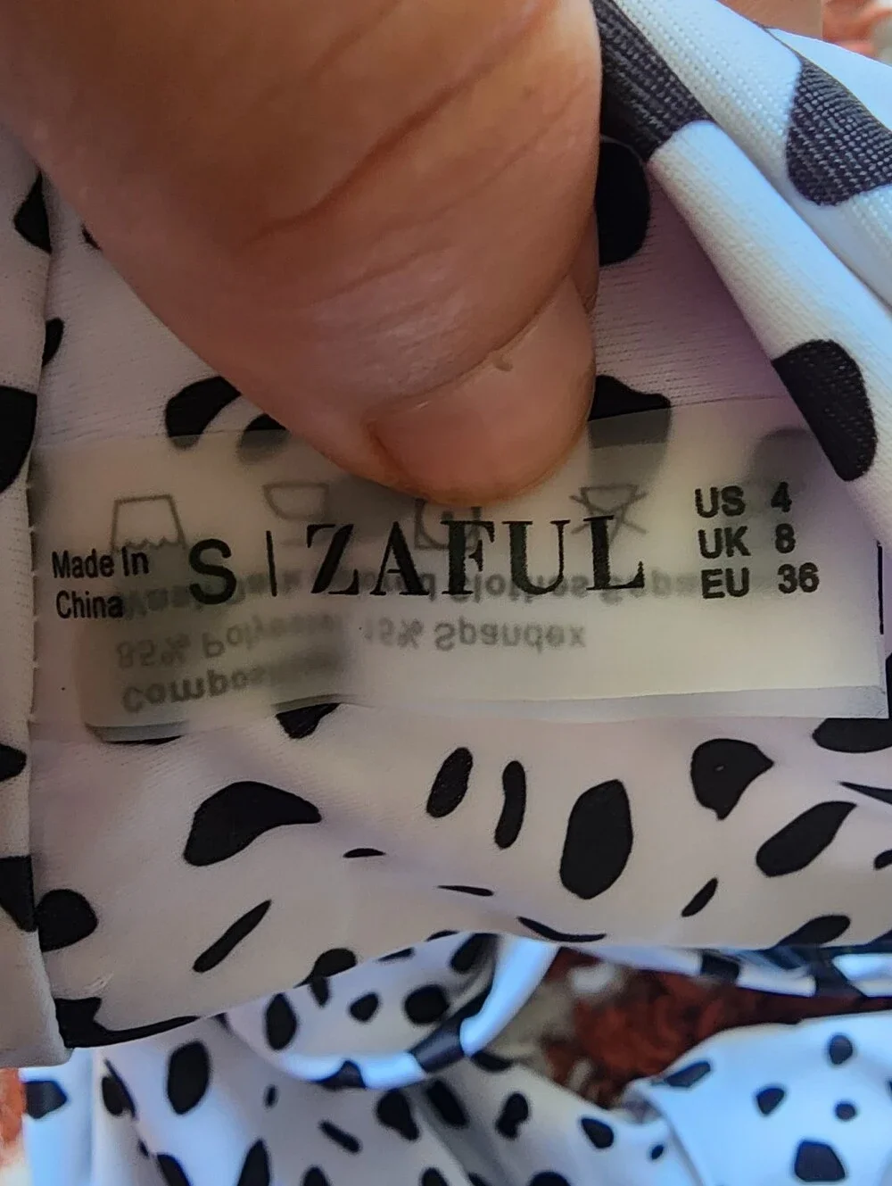 ZAFUL bikini Animal Print Bikini Bottom‎ Size 4